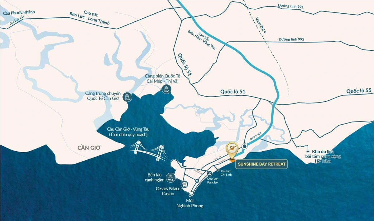 vị trí Sunshine Bay Eden